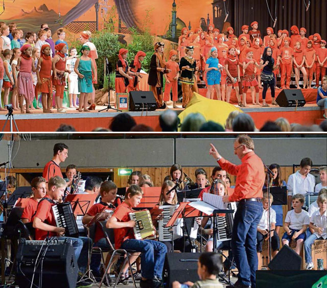 Öffentliche Vorstellung des Musicals Rotasia