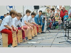 Die Musikschüler waren konzentriert, aber auch mit viel Freude bei der Sache...