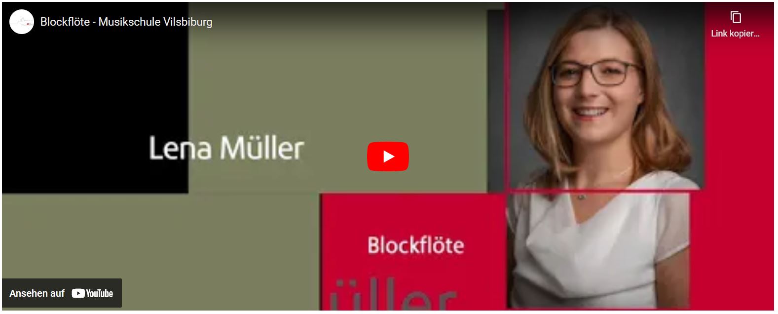 Blockflöte Lena Müller - Musikschule Vilsbiburg (YouTube-Video)
